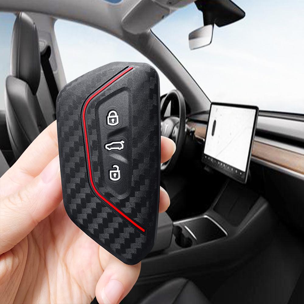 

Силиконовый чехол для ключа Чехол для ключа дистанционного управления автомобилем Для Seat Leon Mk4 Cupra Formentor Для Skoda Octavia A8 MK4 Mk8 Для VW Golf 8 GTI ID 4