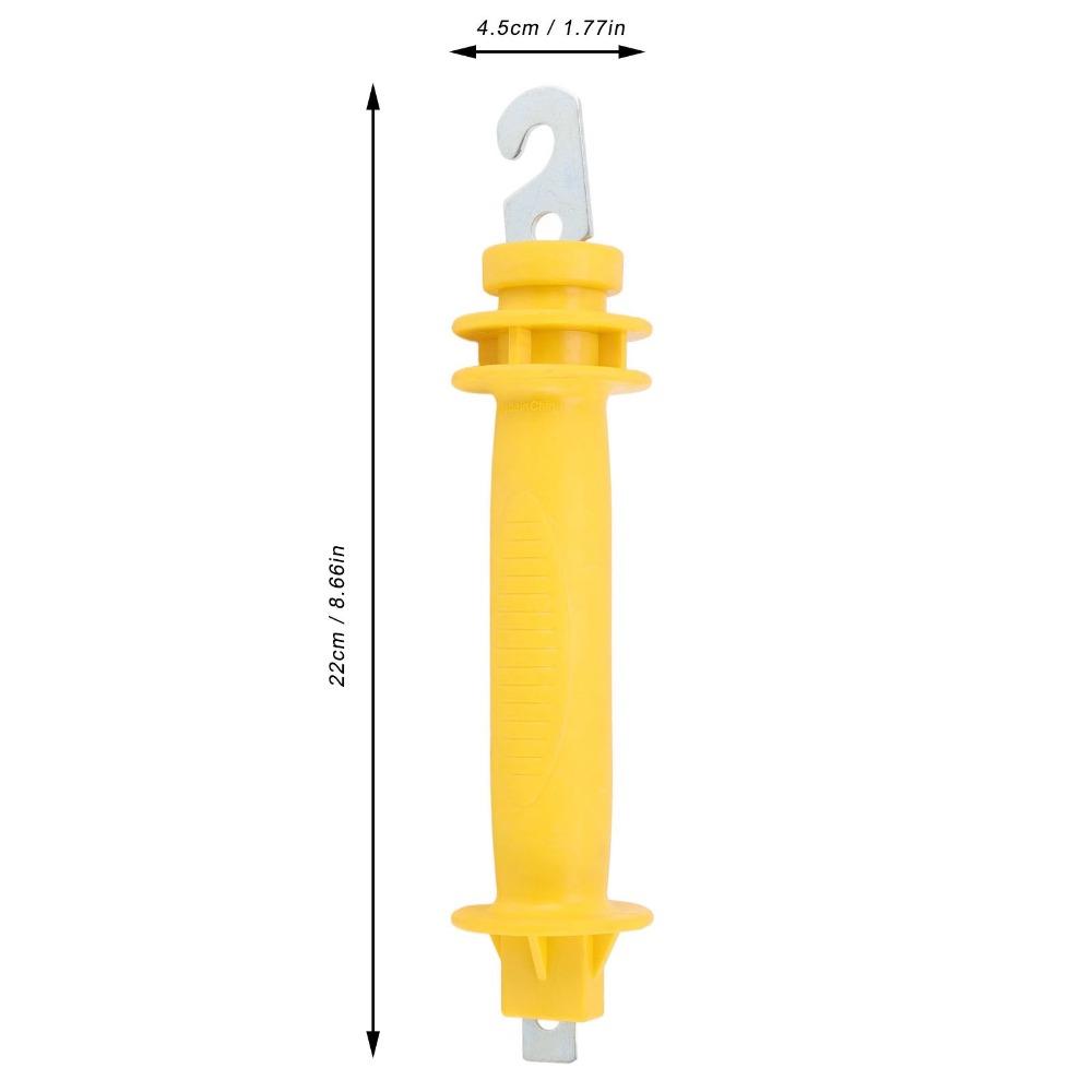 Yellow Electric Fence Handle PE Insulated Fence Grip Durable Gate Grip Bar  Livestock Fence