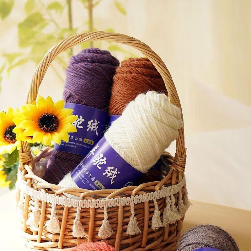 Alpaca Wool Yarn,100g/2pcs Coarse Yarn, Hand Woven Make Warm Fashionable Sweaters, Windbreakers, Jackets, Scarves, Hats, Yarn