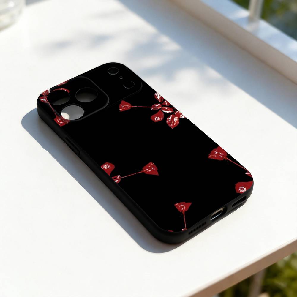 Band D-Depeches M-Modes Cool Phone Case For iPhone 17,16,15,14,13,12,11,Pro,Max,Plus,E,SE4,Air,Mini Black Soft Cover