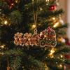 Christmas Tree Sled Shaped Hanging Ornament Decorative Pendant for Holiday Decor