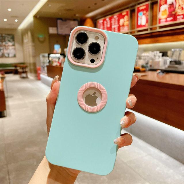 Candy Color Bumper Phone Case For Iphone 13 12 11pro Max Xr Xs Max X Xs 7 8 Plus 11pro 12 Silicone Shockproof Soft Back Cover