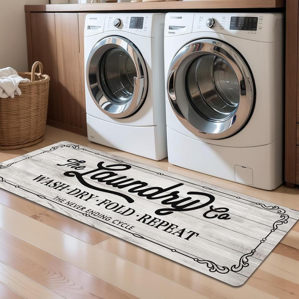 VIKAMA American-Style Kitchen Carpet Laundry Room Non-Slip Floor Mat Hallway Bedroom Long Strip Carpet Home Decoration