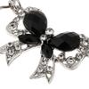 Rose Golden Collar Pin with Chain Rhinestone Sweater Clip Brooch Pin Vintage Style for Women’s Shirts and Cardigans