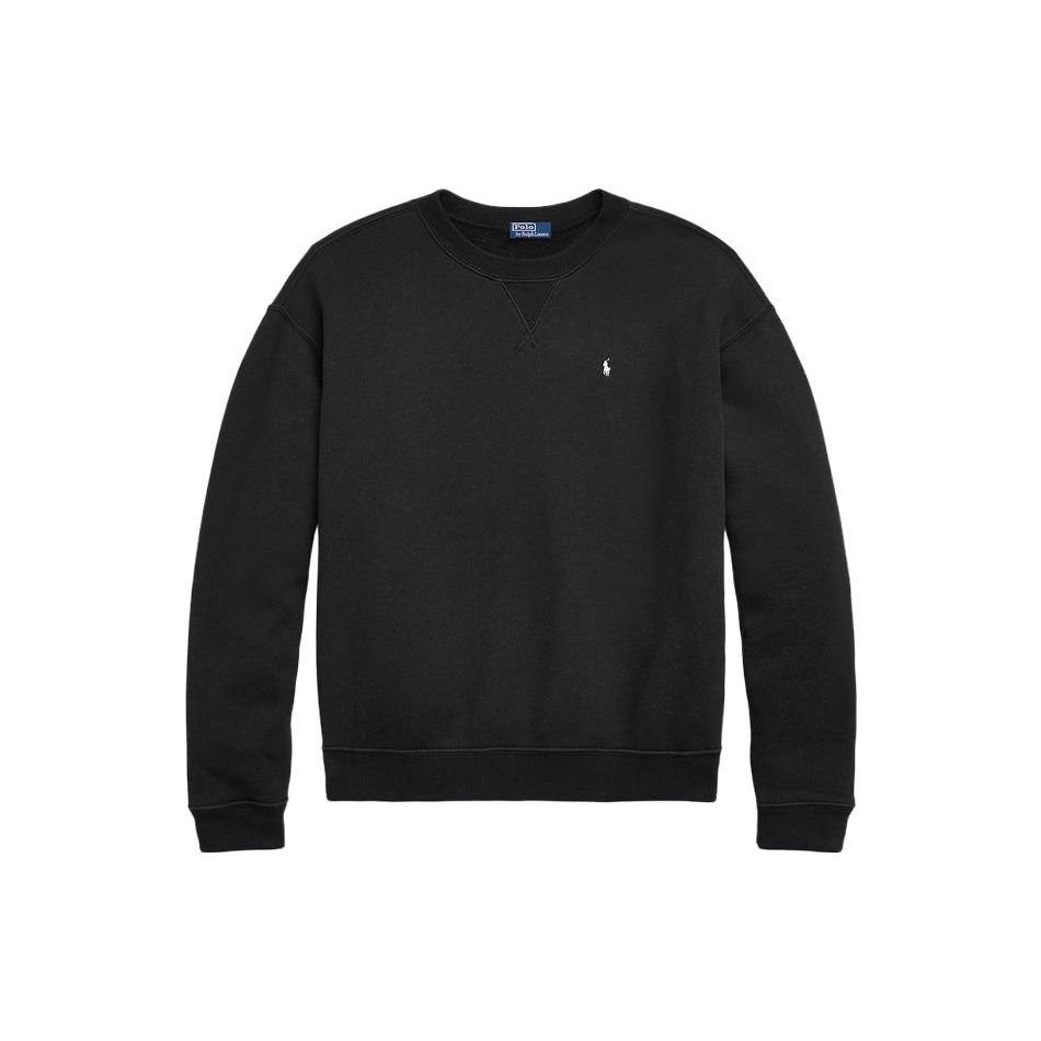 

Polo Ralph Lauren SS23 Solid Logo Embroidered Casual Sweatshirt Women sweatshirt Black WMPOKNINFB20432-001 S