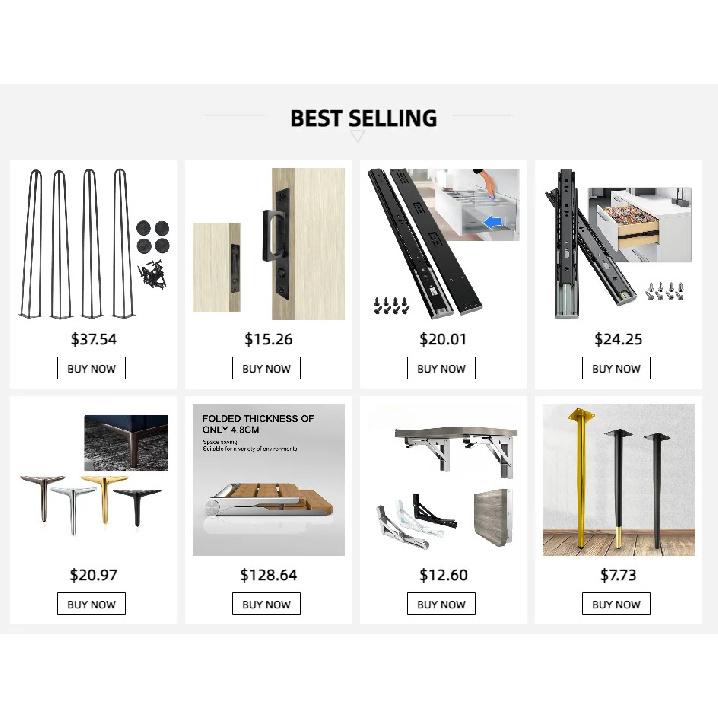 YOUTHUA Sliding Barn Door Locks Invisible Door Handle for Wooden Sliding Pocket Door Latch Furniture Hardware 17cm Door Locks