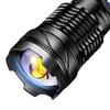 Super Bright Flashlight, Outdoor Waterproof Flashlight, Type-C Rechargeable Flashlight, Multifunctional Torch with Power Display, Zoomable Tactical