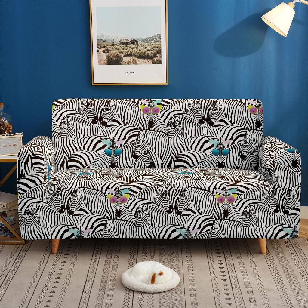 Cartoon Animal Elastic Sofa Cover Wooden Sofa Cover All-Inclusive Non-Slip Leather Full Cover Fabric Combination Universal In All Seasons