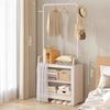 Floor-standing Dust-proof Clothes Hanger Rack Indoor Thickened Closet Home Small Apartment Clothing Storage Shelf Organizer