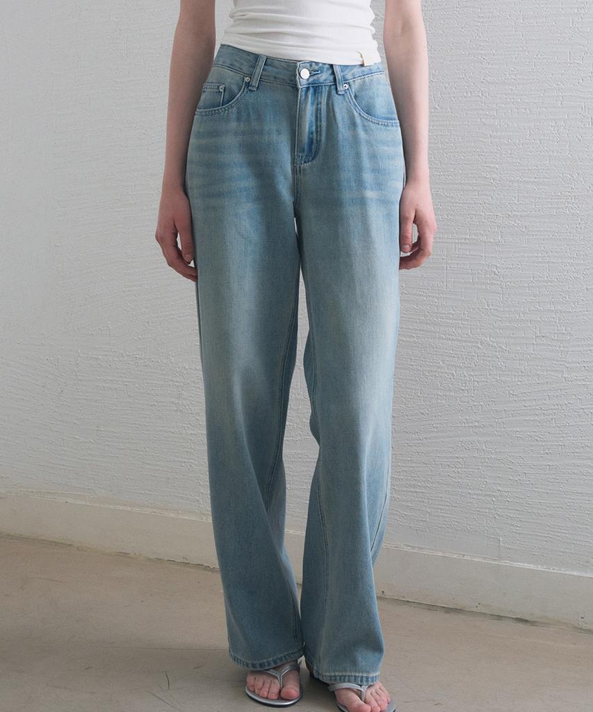 HAINT Nico Vintage Washed Denim Pants_Blue