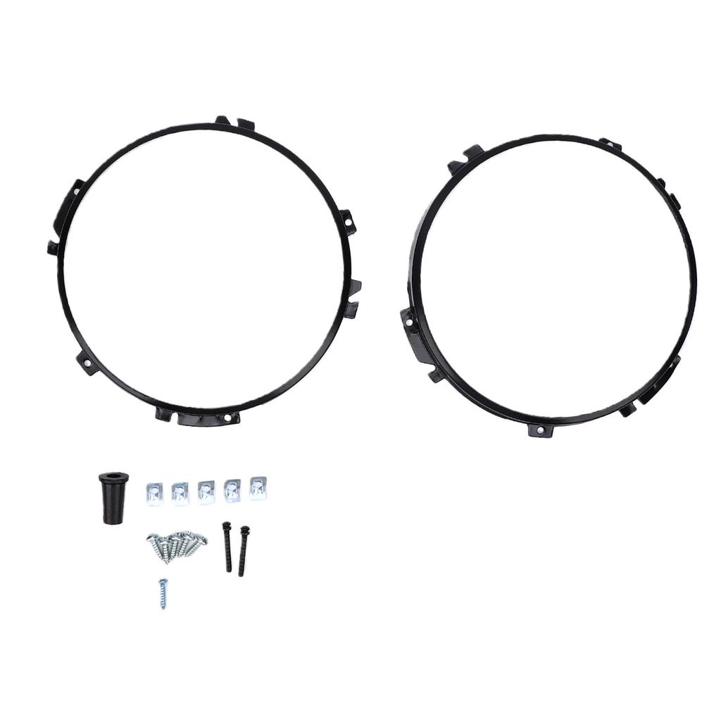 2PCS Headlight Retaining Ring Replacement for Defender Black 7 Inch Headlamp Bezel STC3018 Headlight Mounting Ring Trim