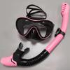 Unisex Full Dry Silicone Diving Mask & Snorkel Set with Mirror Surface
