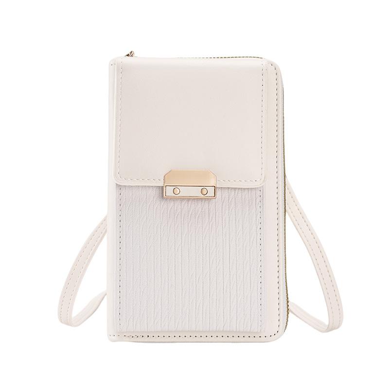 Trendy and Simple Crossbody Bag, Korean-style Lockable Small Square Wallet, Ladies' Single-shoulder Bag