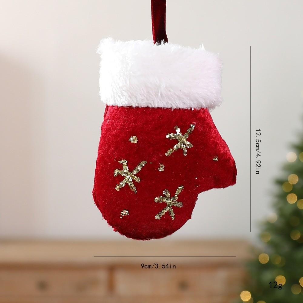 Christmas Hat Hanging Christmas Decorations Plush Christmas Ornaments  Holiday New Year