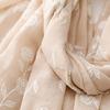 Used FASELE Stole Muffler Scarf Large Thin Lightweight Floral Soft Cotton Linen Style Spring Summer Autumn Winter UV Cut Air Conditioning Protection