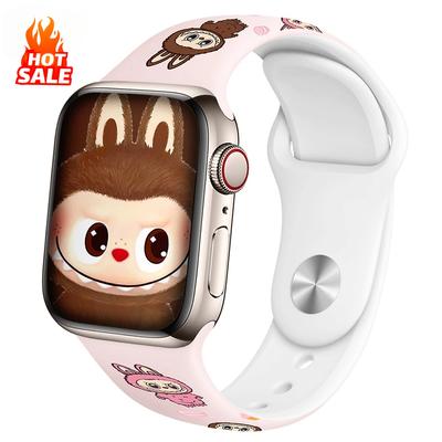 Weiches Silikonarmband für Apple Watch Serie 10 42mm 46mm 44mm 45mm 40mm 41mm correa Armband für iwatch 9 8 7 6 SE 5 4 ultra2 1 49mm Band