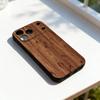 N-Natural Wood Printing Phone Case For iPhone 11,12,13,14,15,16,17,Pro,Max,Plus,E,SE4,Air,Mini Black Soft Cover