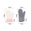 Grid Pattern Silicone Oven Gloves High Temperature Resistant Anti-burn And Non-slip Kitchen Microwave Baking Dessert Tools