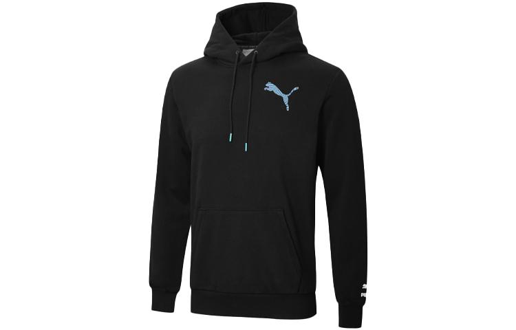PUMA Sweatshirts Men s Black Hooded Moderate Regular 596632-11 S