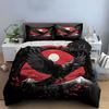 "Raven and Mountains Night Art" Exquisite three-piece bedding set gift for kids and adults