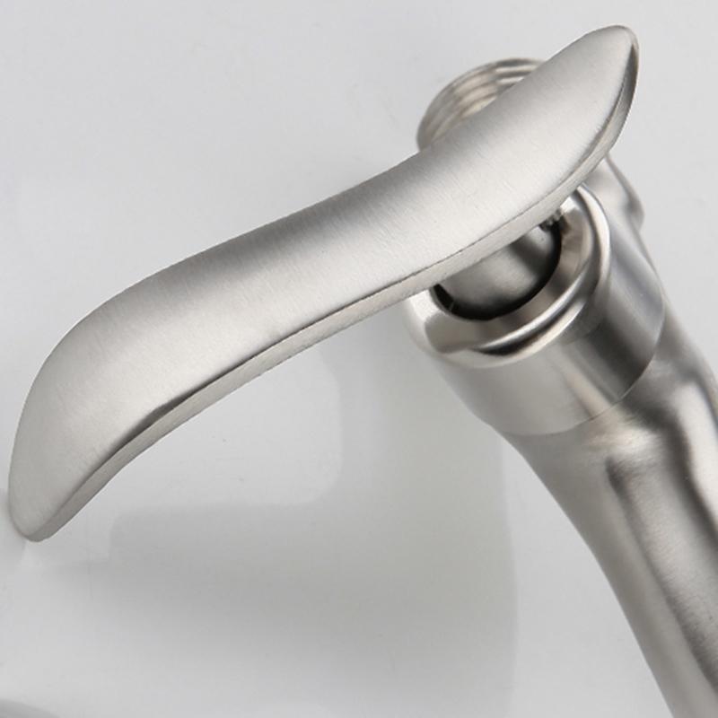 Wall Mount Stainless Steel Bibcock for Laundry Bathroom Garden Balcony Water Tap Faucet Compatible with Washing Machine