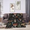 Super Soft Blanket Decorative Dreamy Forest Mushroom Throw Blanket Flannel Bedspread For Couch Chair Sofa Bed Pattern Sofa Bed