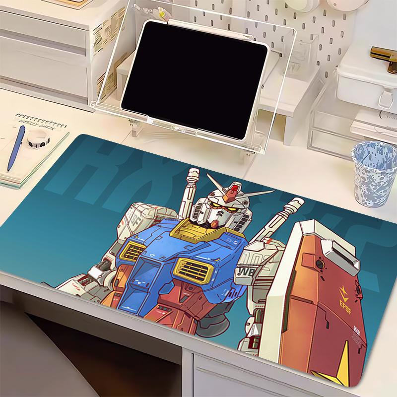 Anime Mouse Pad Mechanical Warrior RX Ggundam Accessories Gamer PC Computer Desk Mat Non Slip Keyboard Pad Tablet Mousepad 800x300x2mm