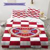 Heart of Midlothian Football Club Pattern Bedding,Quilt Set Quilt Cover Pillowcase Home Birthday Gift(1 * Duvet Cover + 2 * Pillowcase, Without Core)