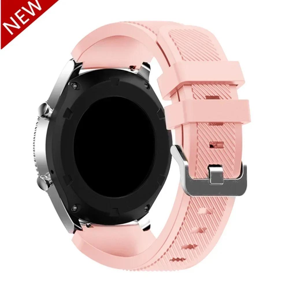 20mm 22mm Band for Samsung Galaxy Watch 5/6/4/3/46mm/active 2/Gear S3 Frontier/Sport Silicone Bracelet Huawei GT 4/3/2/2E Strap
