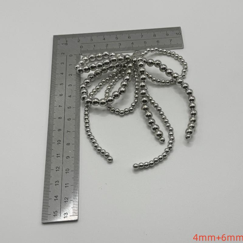 Korean Pearl Bow Shoe Buckle: Versatile Pearl String Shoe Accessory for Sneakers