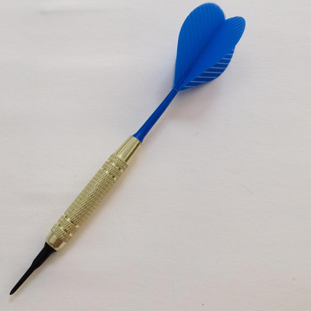 Colored 18g Soft Tip Darts with 100 Tips - 12-Piece Set, 243g Total Weight
