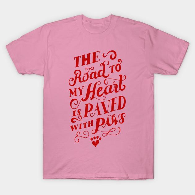 T Shirt Women The Road To My Heart Is Paved... Red Harajuku Print Kawaii Tshirt Summer Short Sleeve Female T-Shirt Top Tee