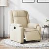 Electric Recliner Chair Cream Fabric