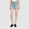 Gucci X Doraemon Denim Shorts Women's Blue 652655-XDBOS-4452