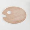 Oval Wooden Color Palette for Art Students