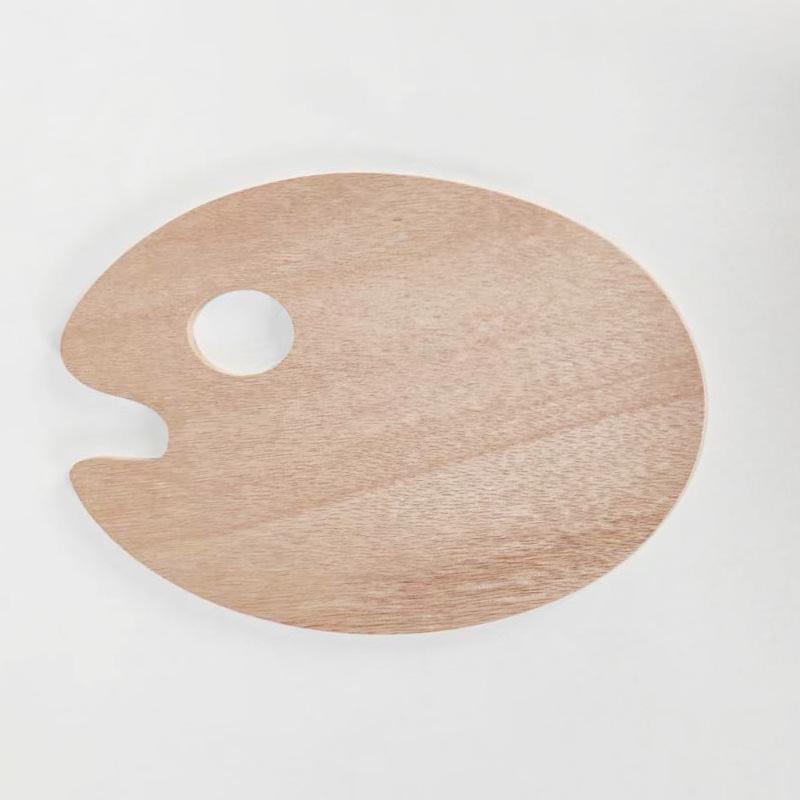 Oval Wooden Color Palette for Art Students