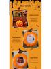 Halloween Pumpkin Handheld Lantern - Luminous Festive Decor for Night Markets