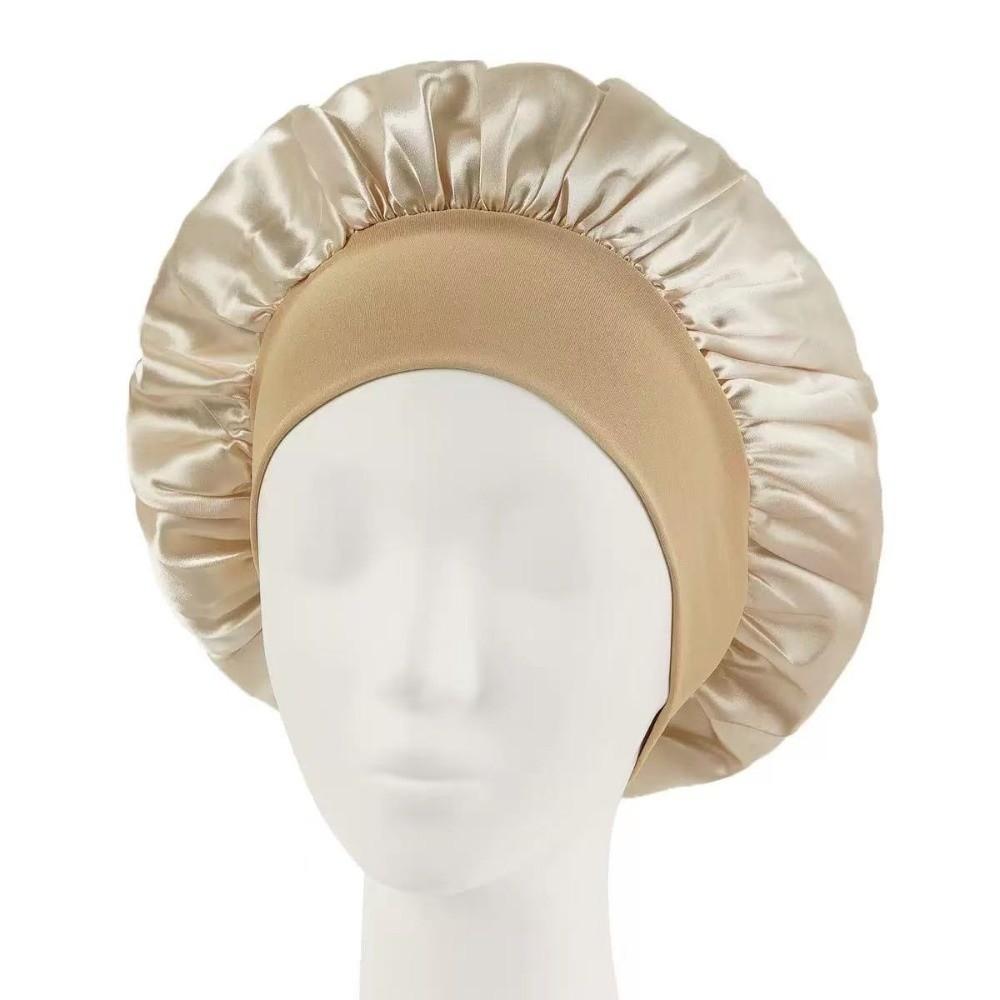 Silk Sleep Bonnets Elastic Satin Hat Fashion Nightcap Beauty