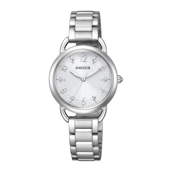 [CITIZEN] Часы Wicca (Солнечная технология/Водонепроницаемый/2 способа) KP6-014-11 Светло-серый со сменным ремешком Базовая модель Женские Аналоговые Милые Деловые Студенческие