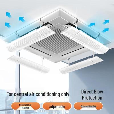 Adjustable Central Air Conditioner Wind Deflector - 1 Piece
