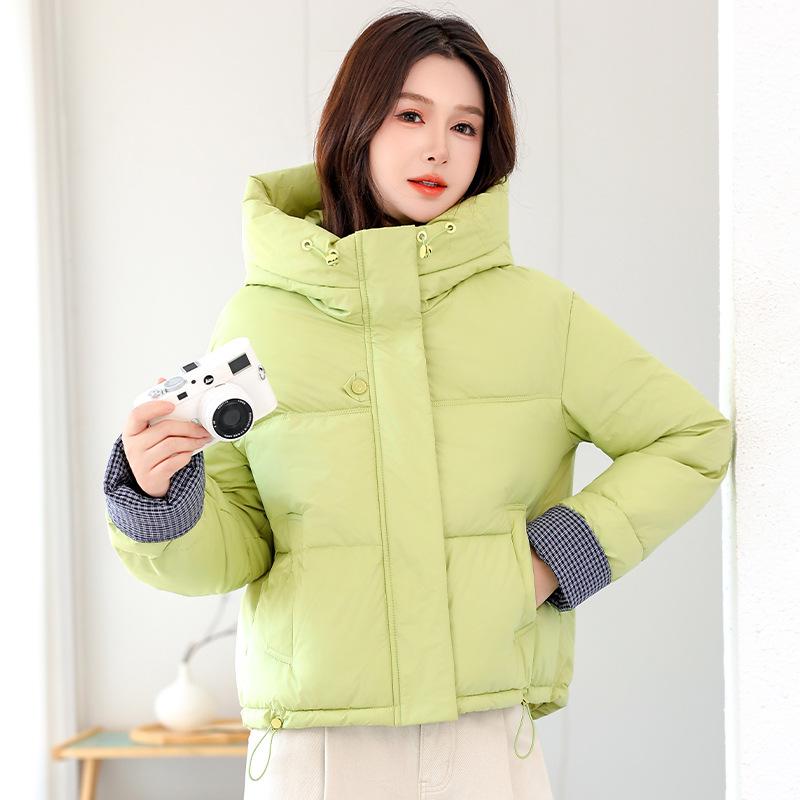 Women's Short Winter Jacket Warm Hooded Loose Cotton-Padded