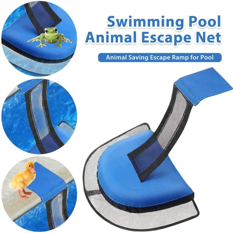2026 New 1pcs Small Animal Frog and Bird Escape Net Outdoor Animal Emergency Rescue Channel Swimming Pool Escape Ramp