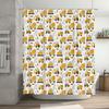 Construction Truck Shower Curtain Waterproof Farm Tractor Bathroom Decor Van Boys Room Modern Pattern Liner