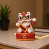 Solar Lucky Lion Figurine Chinese Cultural Home & Car Decor for Housewarming and Festivals