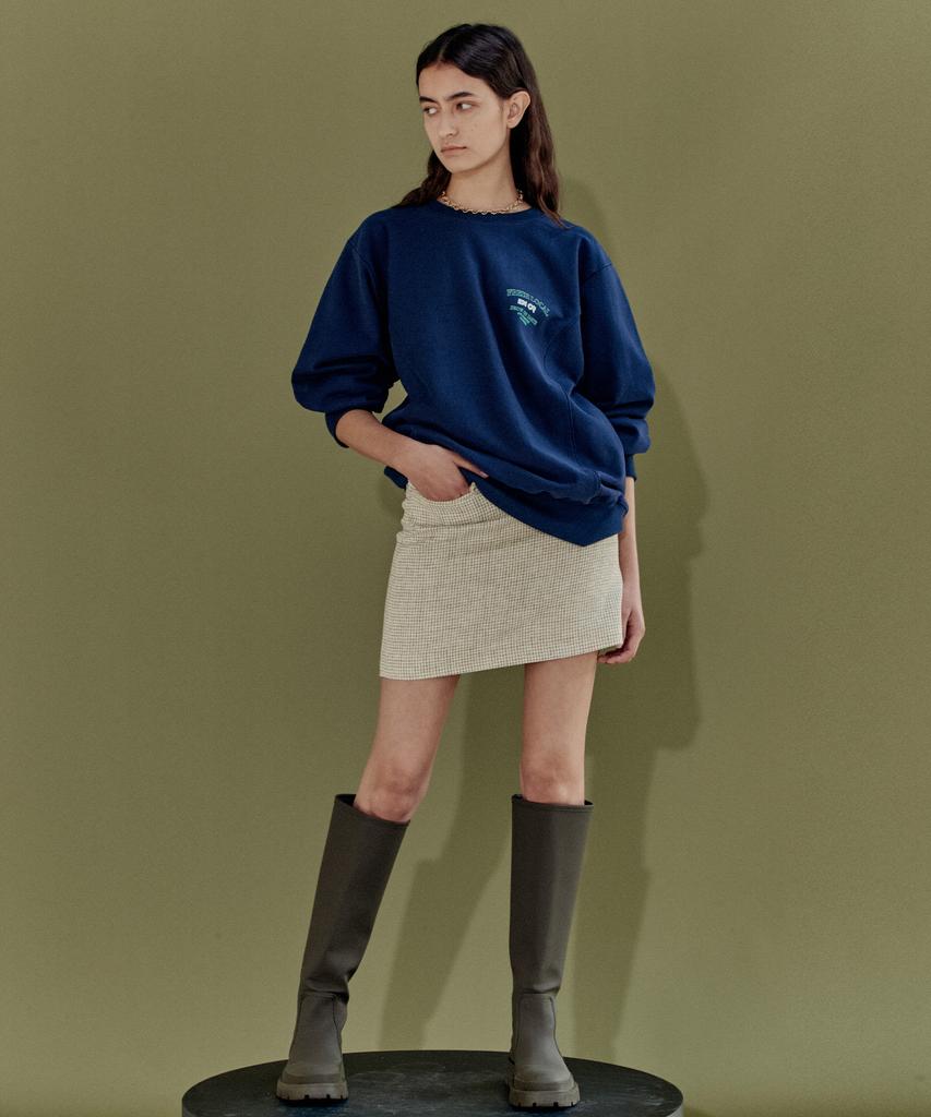 Enor Tweed Mini Skirt - Ivory