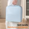 Große wasserdichte Kosmetiktasche zum Aufstellen mit Spiegel für Damen, Reise-Make-up-Aufbewahrungs-Organizer