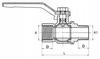 Gas Ball Valve 1 Inch Handle Female Thread