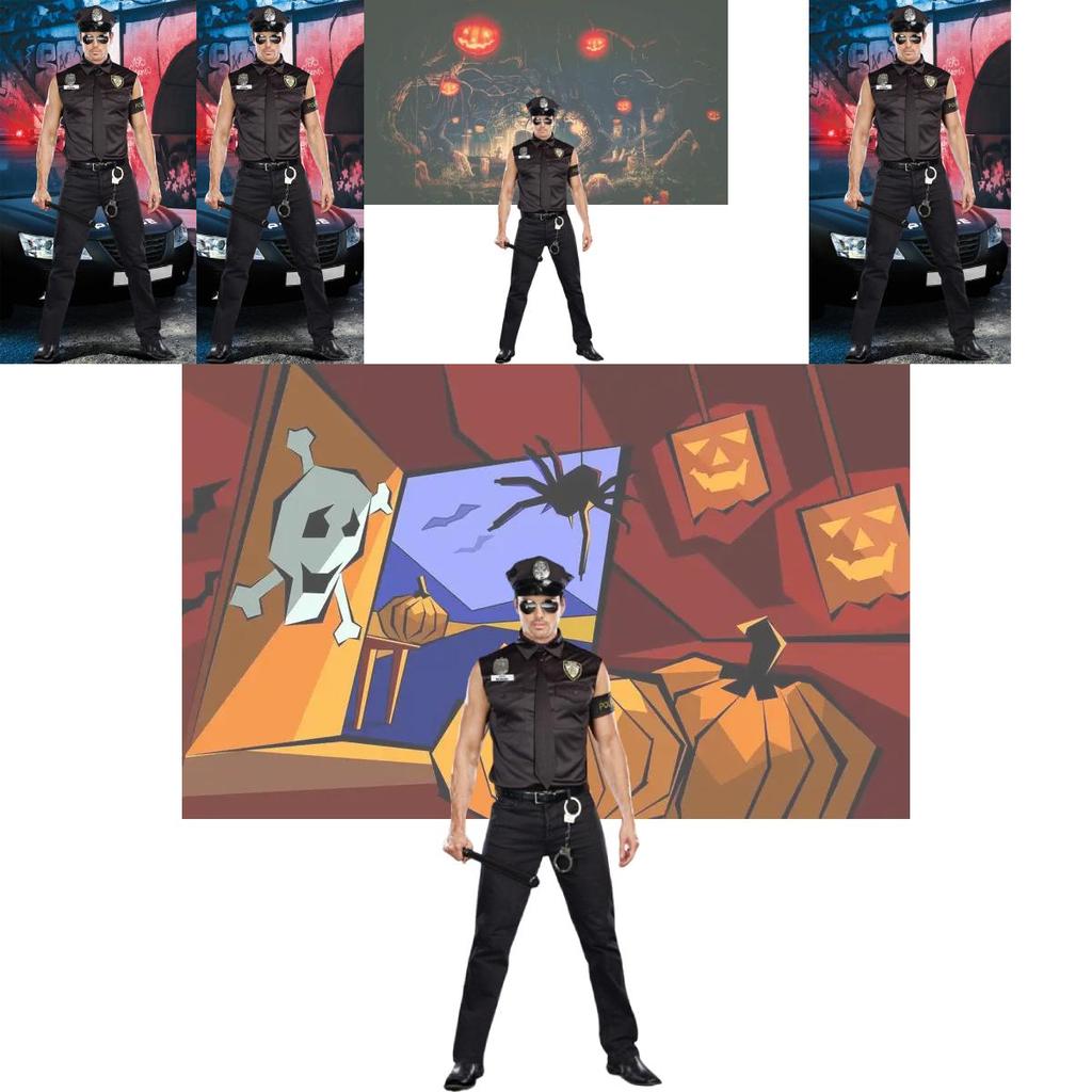 Spielthema Halloween-Kostüm für Herren mit Polyestermaterial für Bühnenauftritt