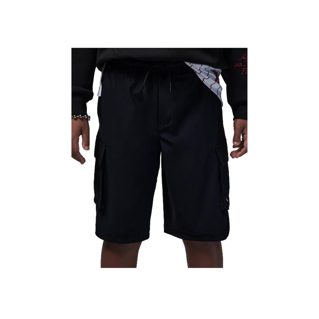 Jordan Lace-Up Comfortable Simple Five-Point Shorts Kids Shorts Black II3088-010
