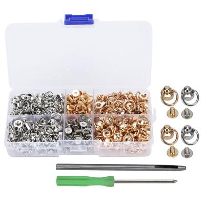 סט מסמרות עגולות ORing ליצירת עור, בגדים, תיקים, כיסויי טלפון וקישוטים